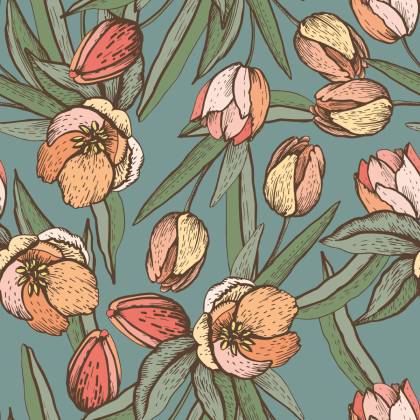 Tapeta Wiosenne Tulipany
