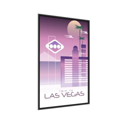 Plakat Trip To Las Vegas Rama Aluminiowa Kolor Czarny