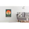 Plakat Most Golden Gate W Stylu Vintage Rama Aluminiowa Kolor Srebrny