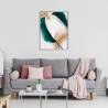 Plakat Abstrakcyjne Liście Palmowe Rama Aluminiowa Kolor Srebrny