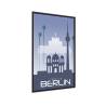 Plakat Trip To Berlin Rama Aluminiowa Kolor Srebrny