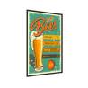 Plakat Piwne Menu Na Styl Vintage Rama Aluminiowa Kolor Czarny