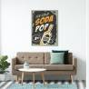 Plakat Napój Gazowany W Stylu Vintage Rama Aluminiowa Kolor Czarny