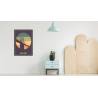 Plakat Most Brooklyn Bridge W Stylu Vintage Rama Aluminiowa Kolor Czarny