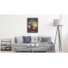 Plakat Most Brooklyn Bridge W Stylu Vintage Rama Aluminiowa Kolor Srebrny