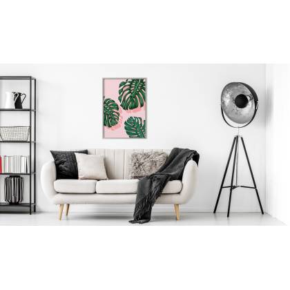 Plakat Graficzne Monstery Rama Aluminiowa Kolor Czarny