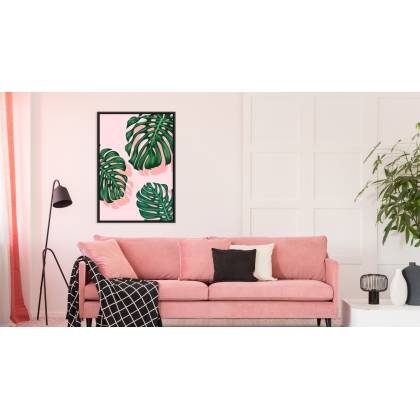 Plakat Graficzne Monstery Rama Aluminiowa Kolor Srebrny