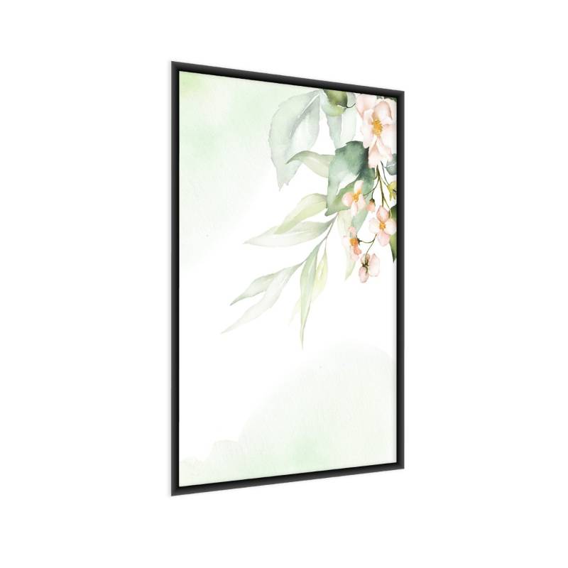 Plakat Akwarelowe Kwiatowe Detale Rama Aluminiowa Kolor Czarny
