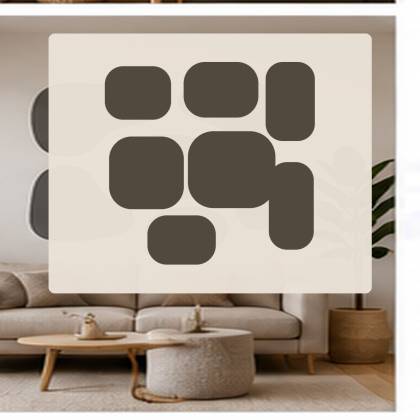 Szablon malarski GEO01 Organic Shapes | Dekormania