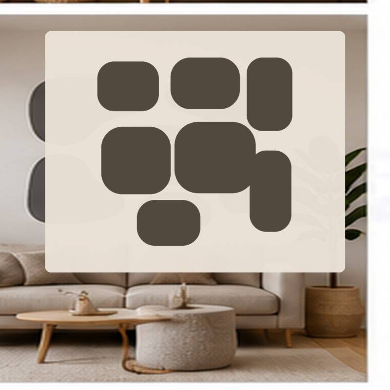 Szablon malarski GEO01 Organic Shapes | Dekormania