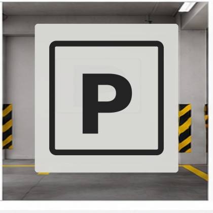 Szablon malarski TECH01 PARKING P | Dekormania