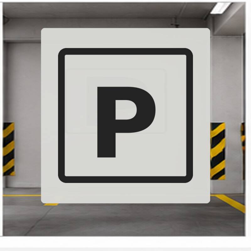 Szablon malarski TECH01 PARKING P | Dekormania