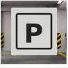 Szablon malarski TECH01 PARKING P | Dekormania
