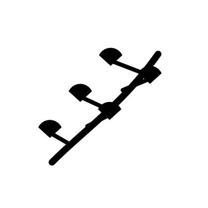 Szablon malarski BOT124 Ginkgo minimalistyczne – wzór