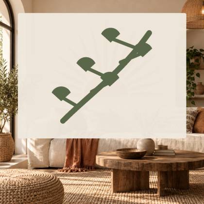 Szablon malarski BOT124 Ginkgo minimalistyczne – aranżacja