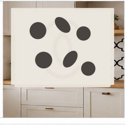 Szablon malarski GEO101 Organic Shapes 6 – aranżacja