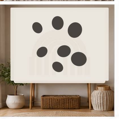 Szablon malarski GEO102 Organic Shapes 7 – aranżacja