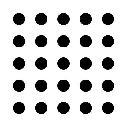 Szablon malarski GEO104 Kropki 5x5 – wzór