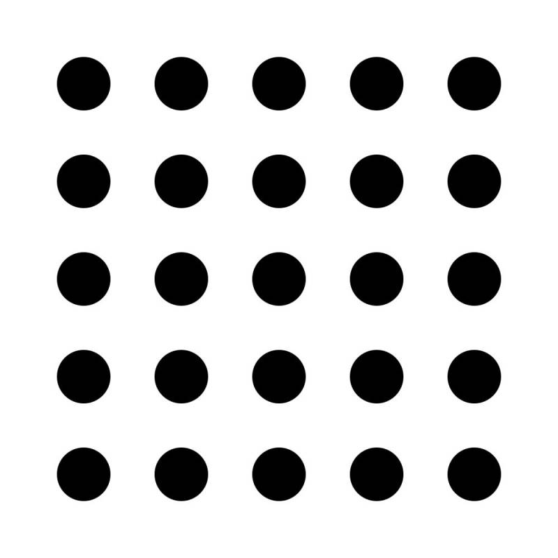 Szablon malarski GEO104 Kropki 5x5 – wzór