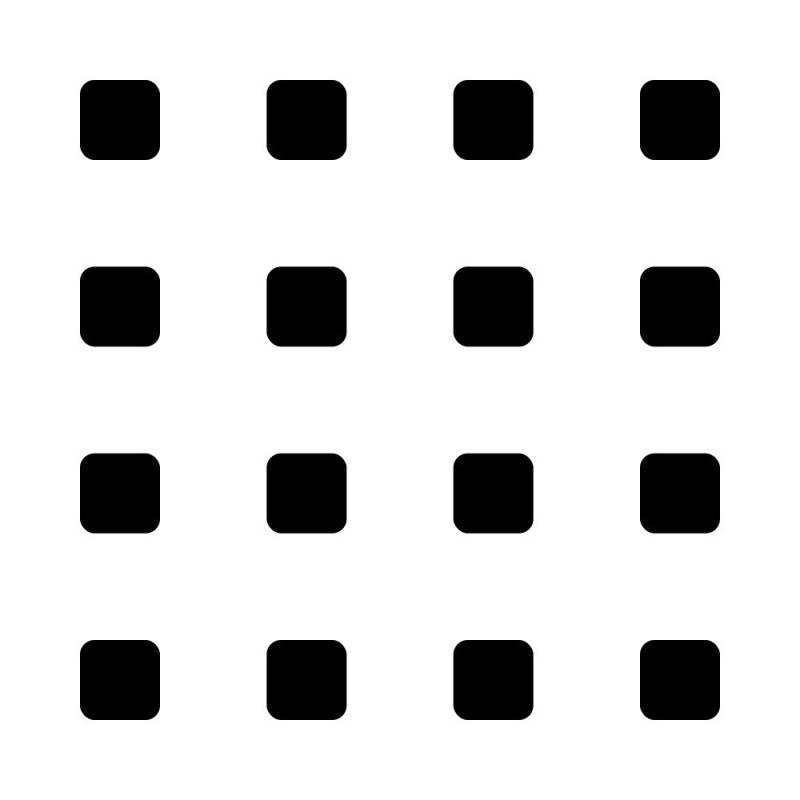Szablon malarski GEO106 Zaokrąglone kwadraty – wzór