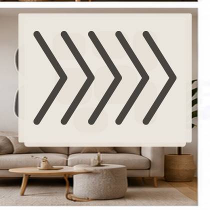 Szablon malarski GEO112 Herringbone – aranżacja