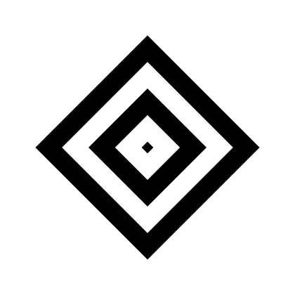 Szablon malarski GEO119 Koncentryczne romby – wzór