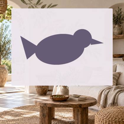 Szablon malarski KID108 Ptak – aranżacja