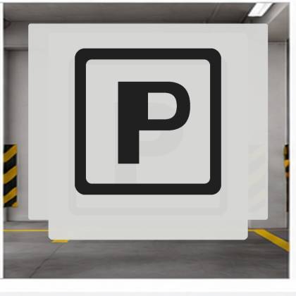Szablon malarski TEC108 Parking P – aranżacja