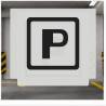 Szablon malarski TEC108 Parking P – aranżacja