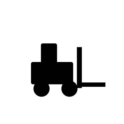 Szablon malarski TEC111 Wózek widłowy – wzór