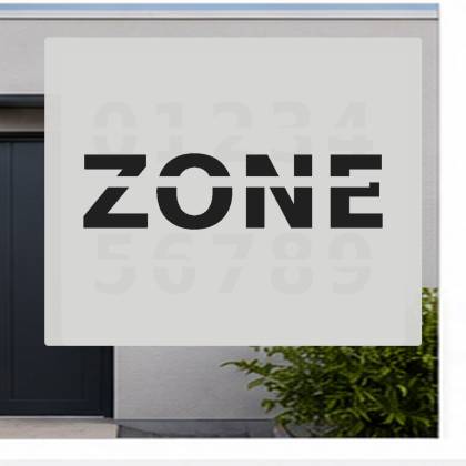 Szablon malarski TEC116 ZONE – aranżacja