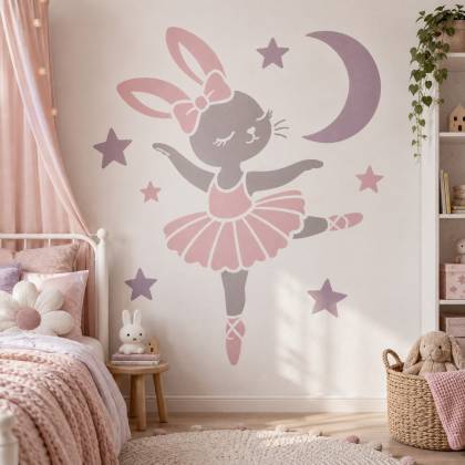 Szablon malarski DC28 Królicza baletnica – aranżacja