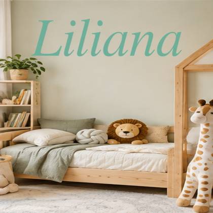 Naklejka dekoracyjna Imiona, imię: Liliana, naklejki dla dzieci – aranżacja
