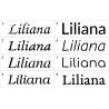 Naklejka dekoracyjna Imiona, imię: Liliana, naklejki dla dzieci – 8 wzorów pisma