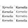 Naklejka dekoracyjna Imiona, imię: Kornelia, naklejki dla dzieci – 8 wzorów pisma