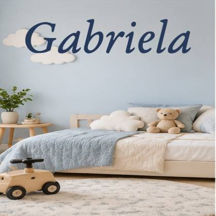 Naklejka dekoracyjna Imiona, imię: Gabriela, naklejki dla dzieci – aranżacja
