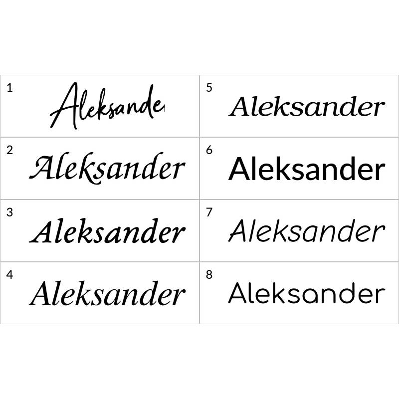 Naklejka dekoracyjna Imiona, imię: Aleksander, naklejki dla dzieci