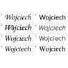 Naklejka dekoracyjna Imiona, imię: Wojciech, naklejki dla dzieci – 8 wzorów pisma