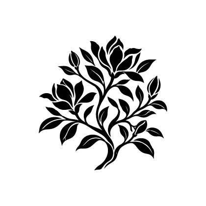 Szablon Malarski BOT220 Gałąź magnolii