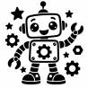 Szablon Malarski DC40 Wesoły robot