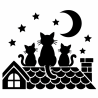 Szablon Malarski DC41 Kotki na dachu