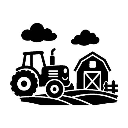Szablon Malarski DC49 Traktor i stodoła