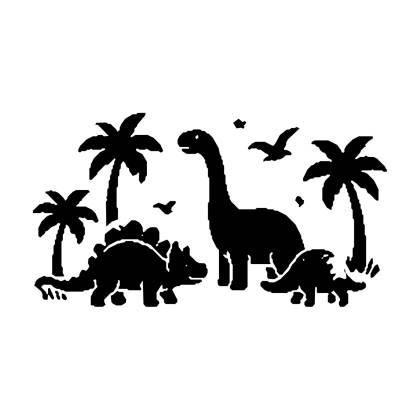 Szablon Malarski DC72 Dinozaury w dżungli