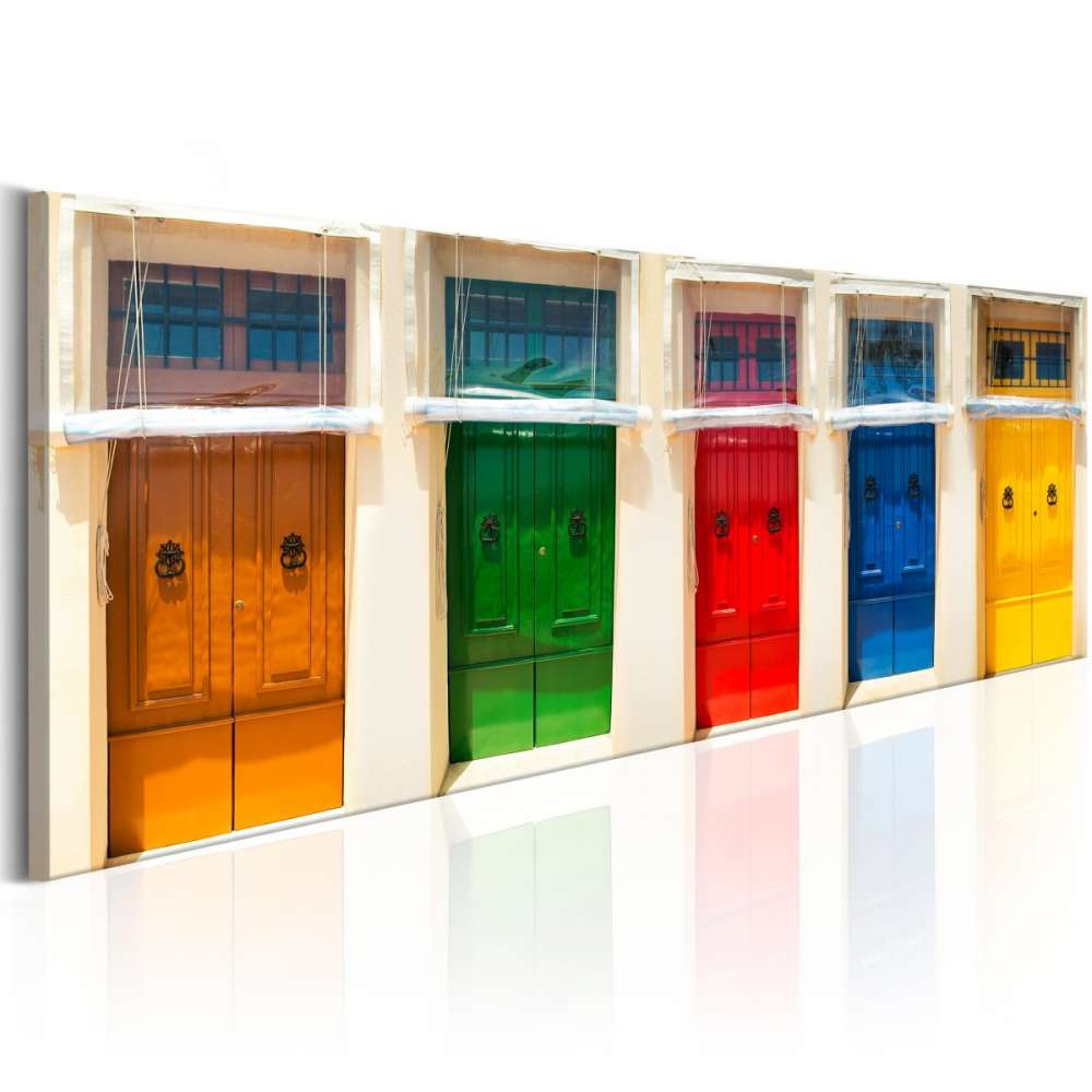 Obraz  Kolorowe drzwi