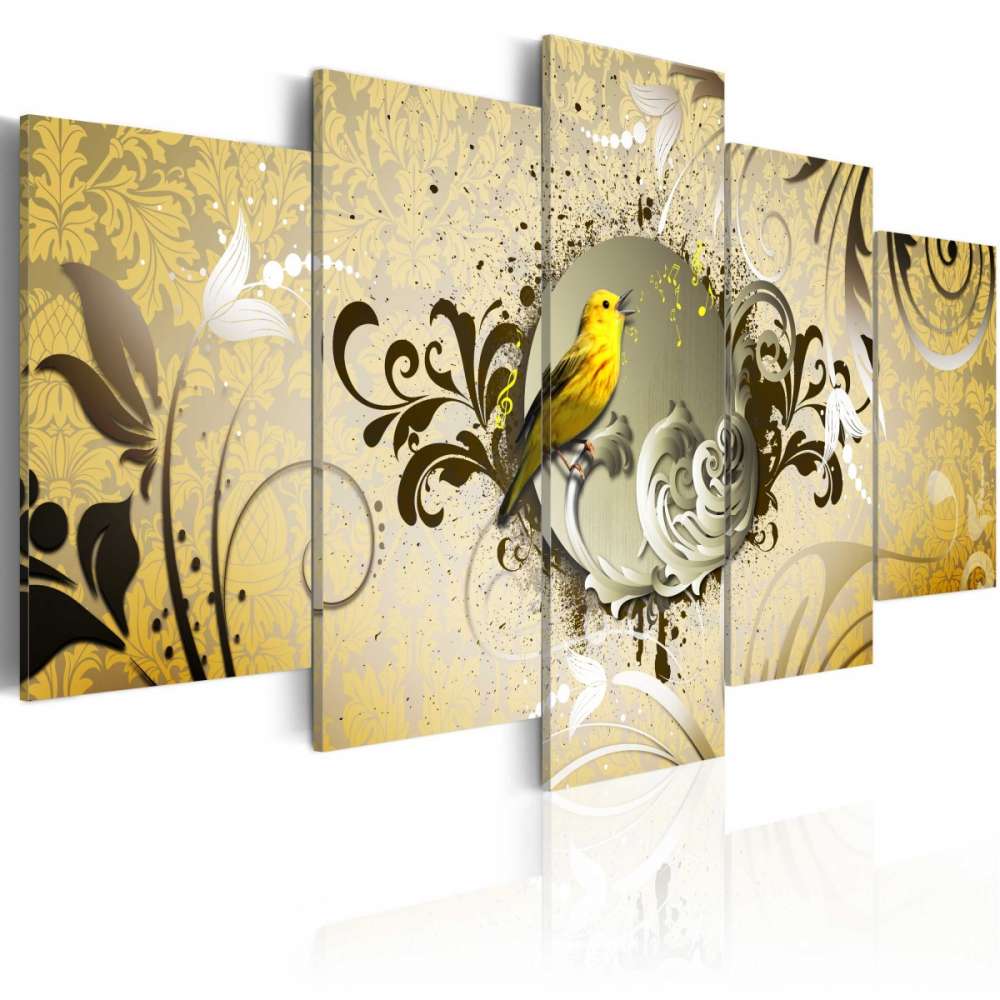 Obraz  Śpiew żółtego ptaka