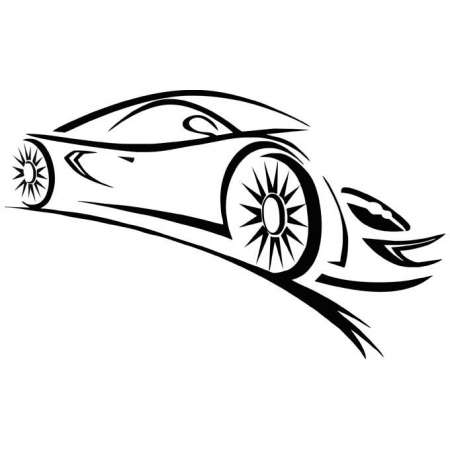 Szablon malarski auto PX260 dla dzieci | Dekormania