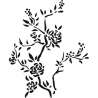 Naklejka dekoracyjna magnolia flora PX290 | Dekormania