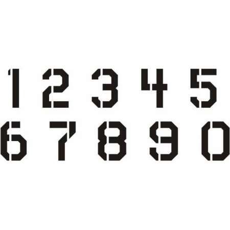 Szablon malarski CYFRY,...