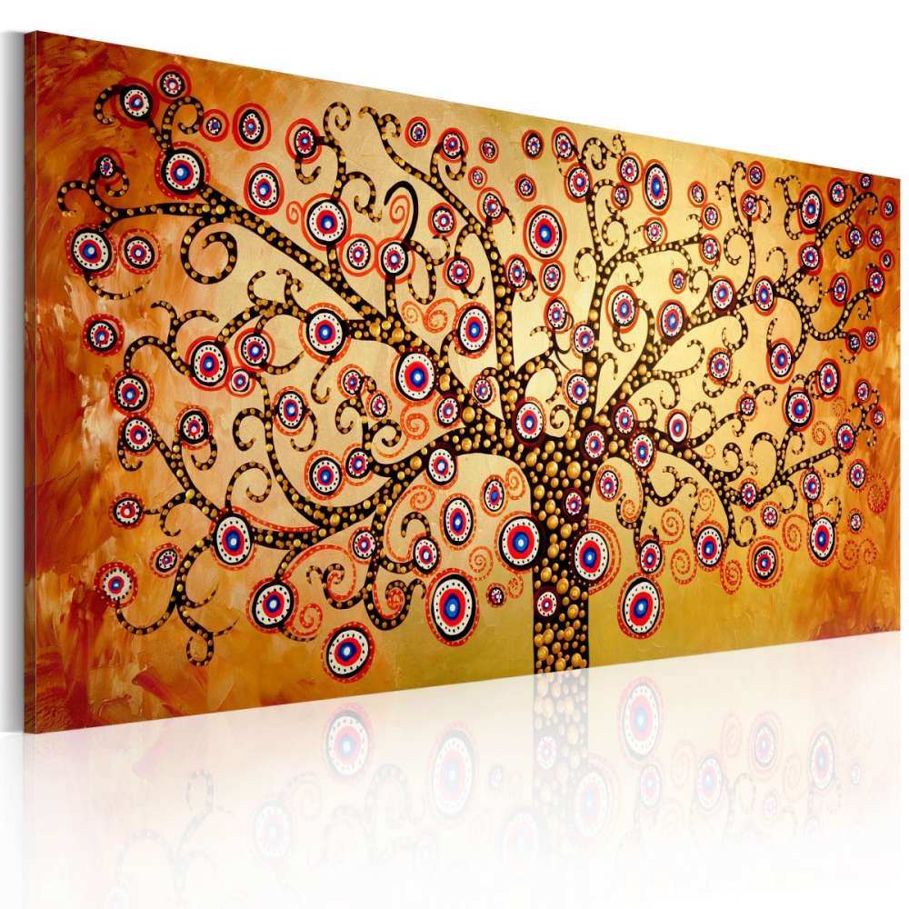 Obraz malowany  Pawie drzewo