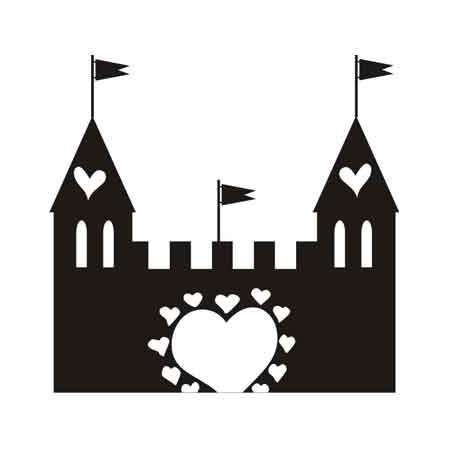 Szablon malarski D 04 zamek...